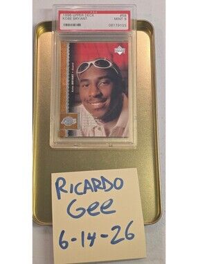 Kobe Bryant 1996 rookie card psa 9